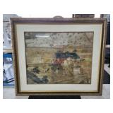 Large framed art work