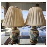 Pair of oriental style lamps