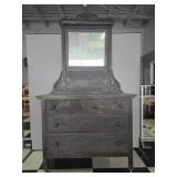 Vintage wood vanity