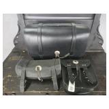 Lot of 3 black pouches