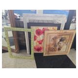 Lot of 2 frames and 2 prints