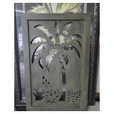 Metal palm tree decor