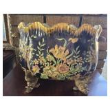 Brass fish feet Castilian planter