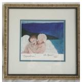 Lila graves 1993 framed signed artwork