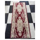Beautiful red runner rug