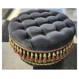 Black ottoman