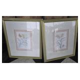Pair of floral prints