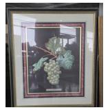 Framed grape print
