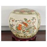 Large Ceramic Jar with Lid NEEDS MINOR REPAIR