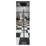 Black and gold color standing lamp