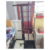 Black Metal Roll Around Rack