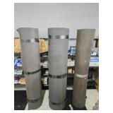 Lot of 3 Large Rolls of Black Carpet?