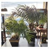 2 faux plants