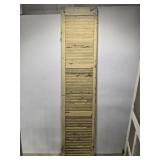 Yellow wood shutters