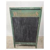 Horncastle wholefoods English wood sign