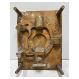 Old wooden industrial mold