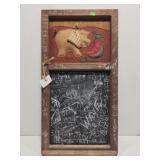 Vintage pig themed blackboard
