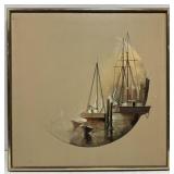 Signed and framed canvas print
