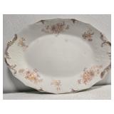 Porcelain floral platter