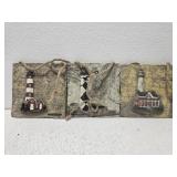 Lot of 3 lighthouse tiles