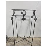 Vintage black metal decor