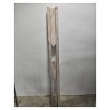 Vintage white wood porch column
