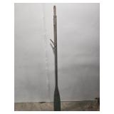 Vintage Green oar with lock (Repaired)