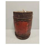 Vintage red barrel lobster buoy
