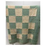 Approximately 5 1/2ï¿½x 6ï¿½ hand stitched quilt AS IS