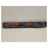 Vintage orange and blue hanging rack