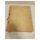 1940s handmade scrap book