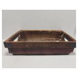 Vintage wooden red industrial carrier