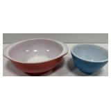 Vintage Pyrex 1 qt. & 2 qt. Ovenware bowls