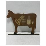Folk Art wooden milk sign