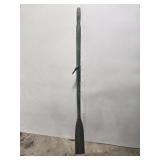 Vintage green oar with metal tip and lock
