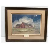 Signed and framed print by J.C. Roncker