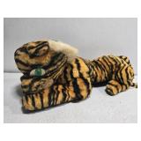 Orange and black tiger stuffed animal