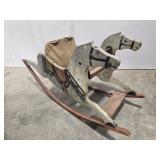 Antique rocking horse from Mayfield dairy