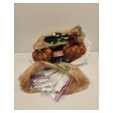 Large lot of misc decor ribbon rulers and more