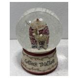 Santa musical snow globe