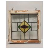 Antique stain glass window