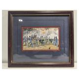 Framed civil war print