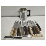 Estate lot of kitchen knives