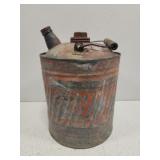 Vintage metal gas can