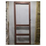 Vintage Orange wood door