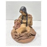 Signed Tom Clark pecan resin figurine
