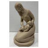 Very heavy mother and baby figurine