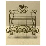 Green wire cook book stand