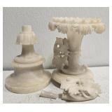 White marble like decor