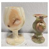 Lot of 2 marble pieces